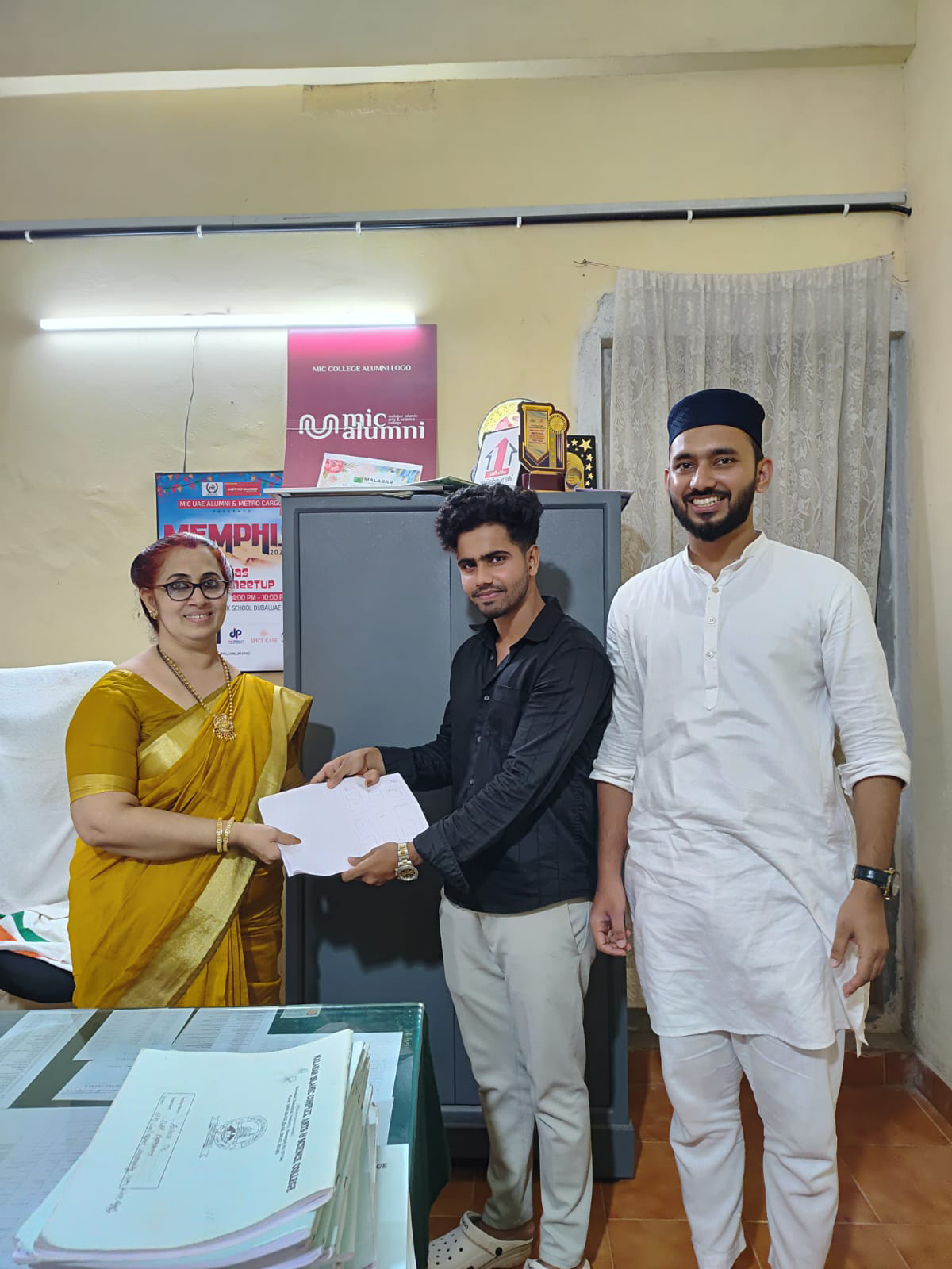 Presenting SAK App to MIC College Principal and Management
