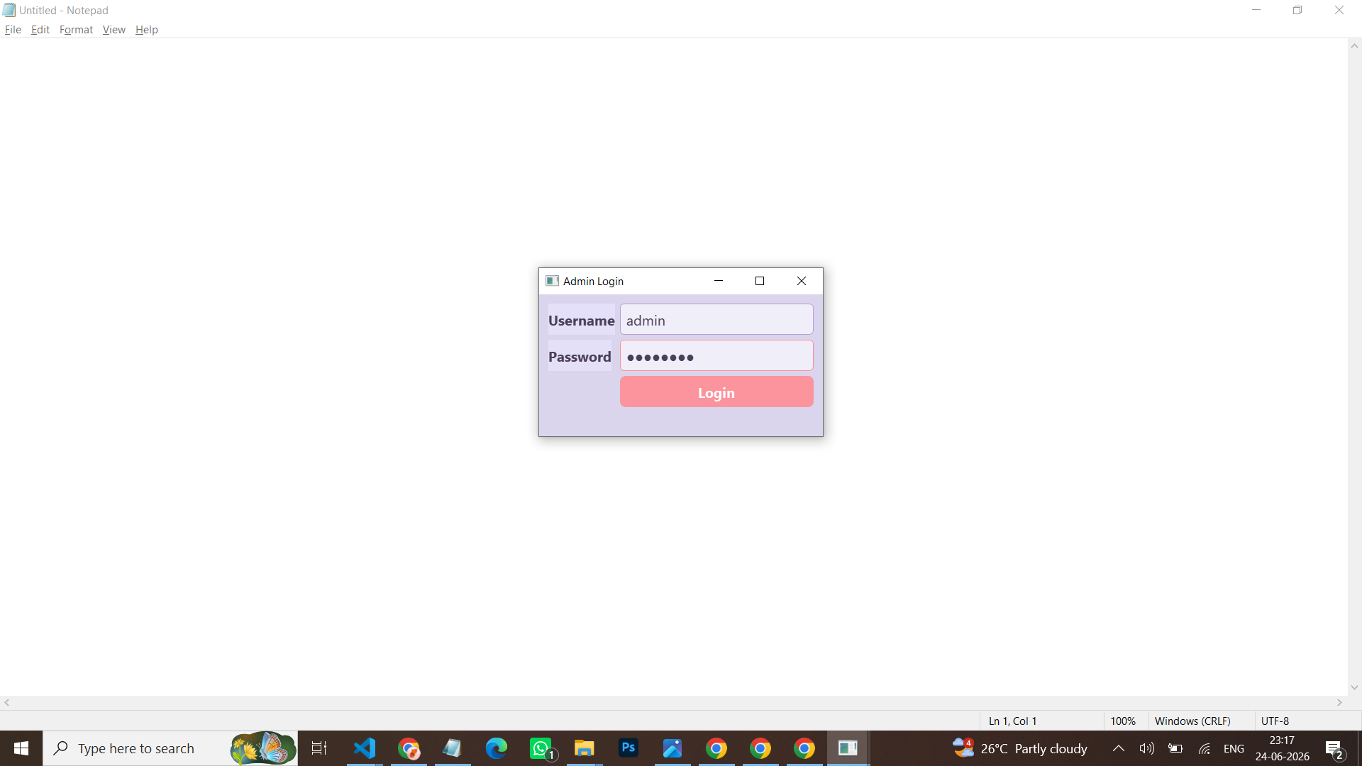 Admin Login